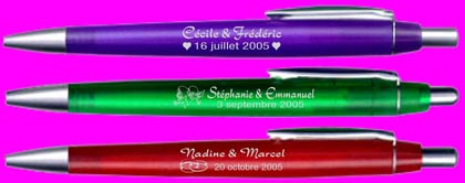 Objet publicitaire Mariage stylos cadeaux
