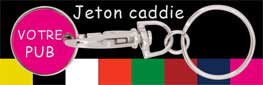 Devis Porte-clef jeton caddie personnalisation par gravure laser