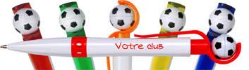 Stylos personnalis&eacute;s pour club foot
