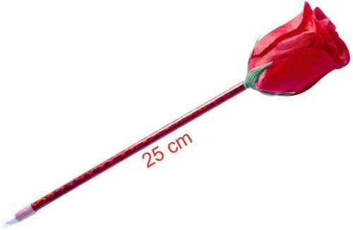 crayon en forme de rose pour convives