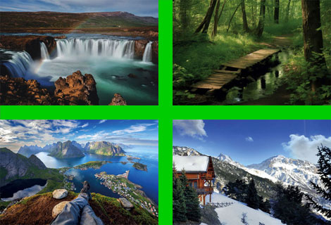 calendrier de poche publicitaire nature