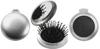 Brosse pliable ronde avec miroir